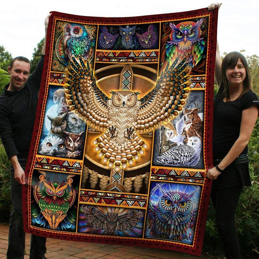 Native American 3D All Over Printed Blanket