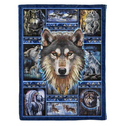 Native American 3D All Over Printed Blanket