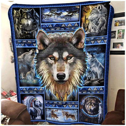 Native American 3D All Over Printed Blanket