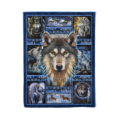 Native American 3D All Over Printed Blanket