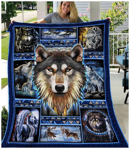 Native American 3D All Over Printed Blanket
