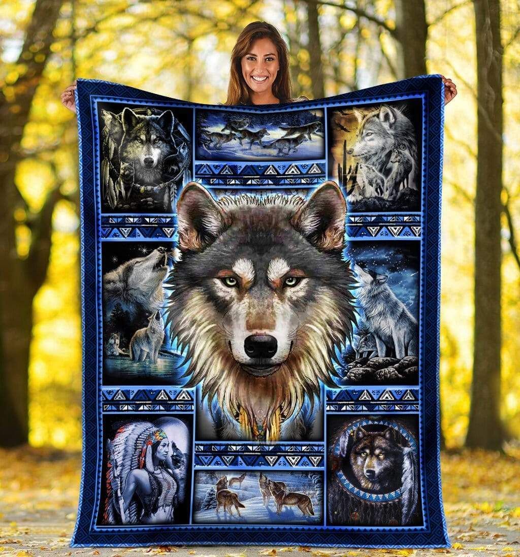 Native American 3D All Over Printed Blanket