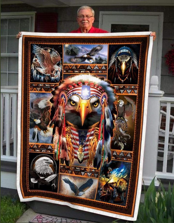 Native American 3D All Over Printed Blanket