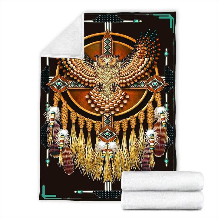 Native American 3D All Over Printed Blanket