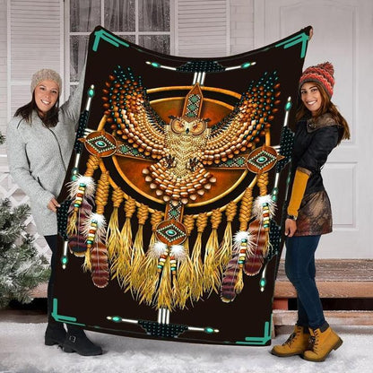 Native American 3D All Over Printed Blanket