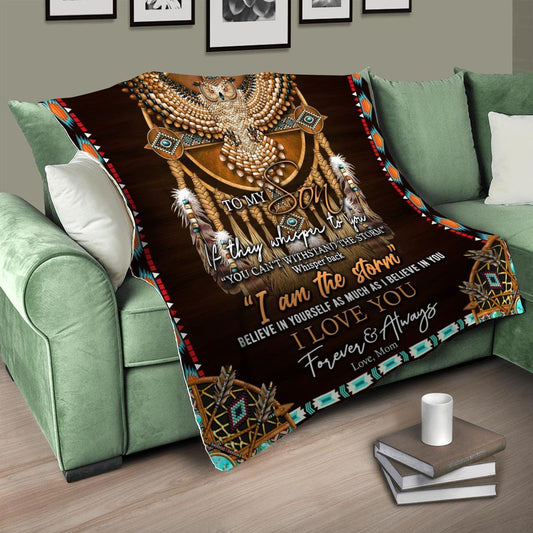Native American 3D All Over Printed Blanket