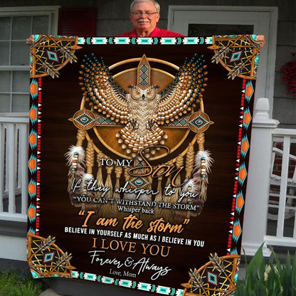 Native American 3D All Over Printed Blanket
