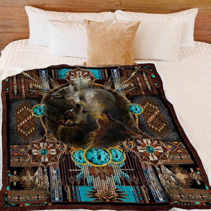 Native American 3D All Over Printed Blanket