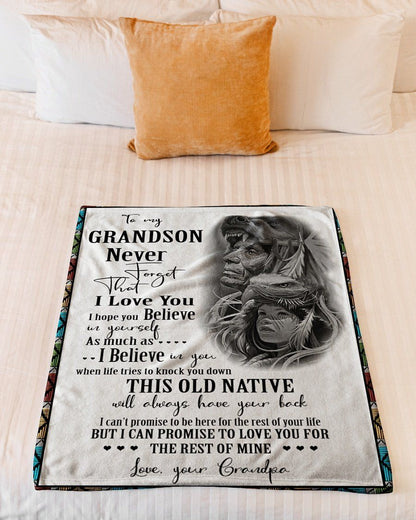 Native American 3D All Over Printed Blanket