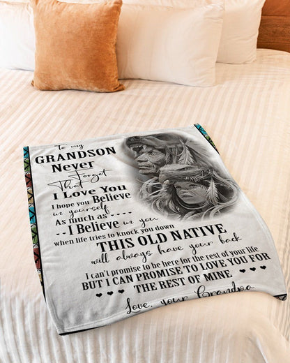 Native American 3D All Over Printed Blanket