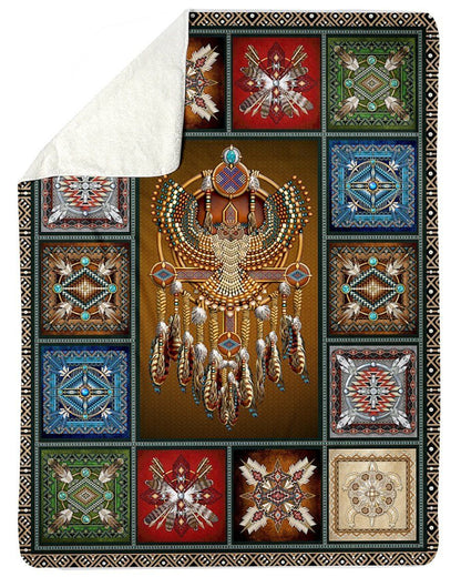 Native American 3D All Over Printed Blanket