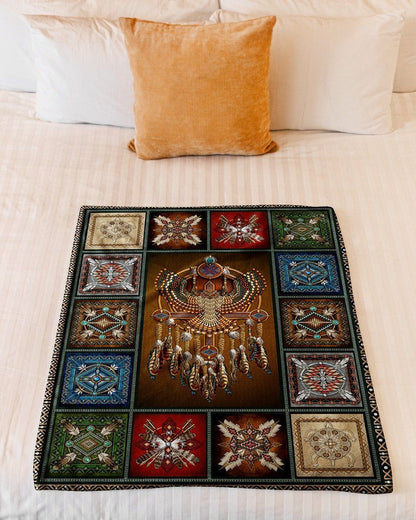 Native American 3D All Over Printed Blanket
