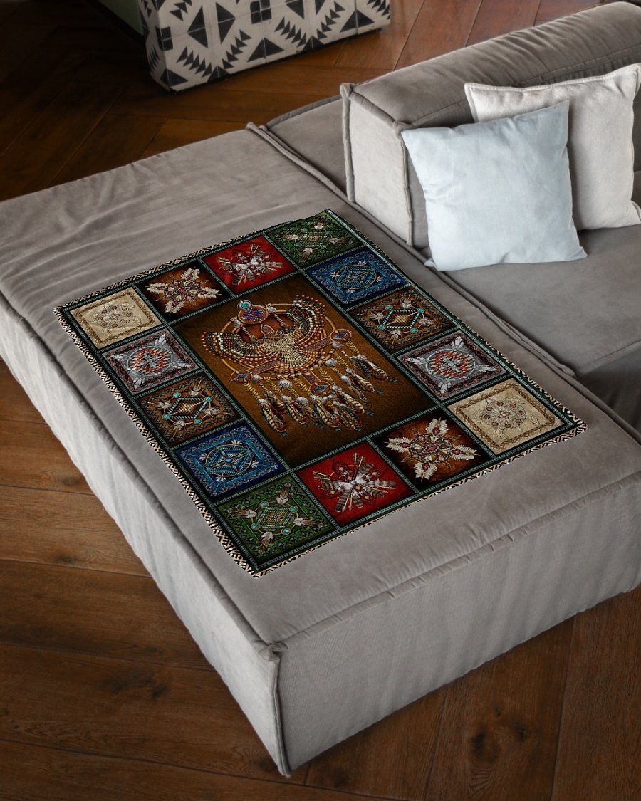 Native American 3D All Over Printed Blanket