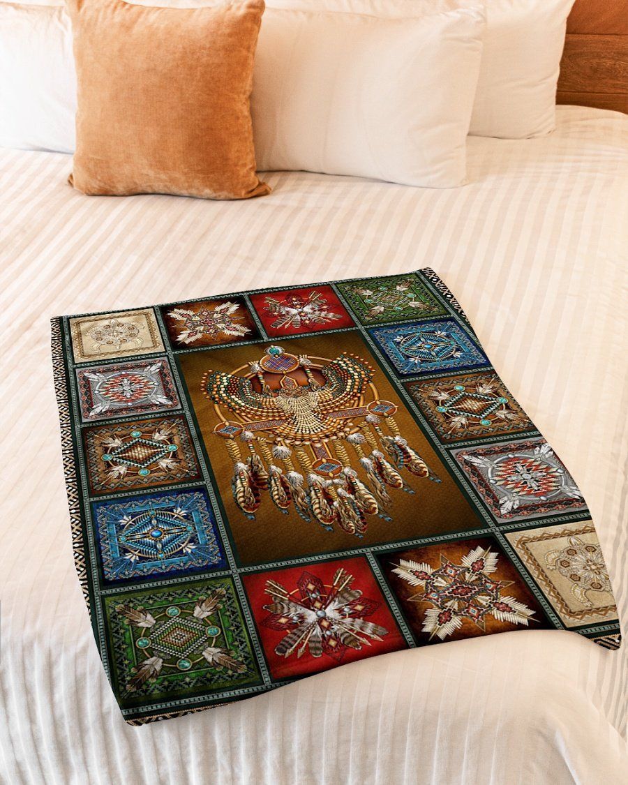 Native American 3D All Over Printed Blanket