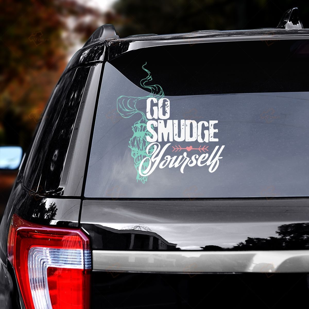 Go smudge yourself Car sticker