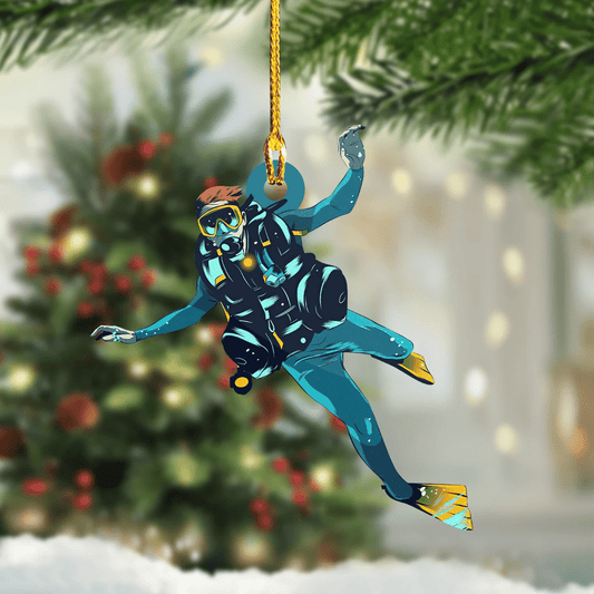 Scuba Diver Shaped Ornament QB95
