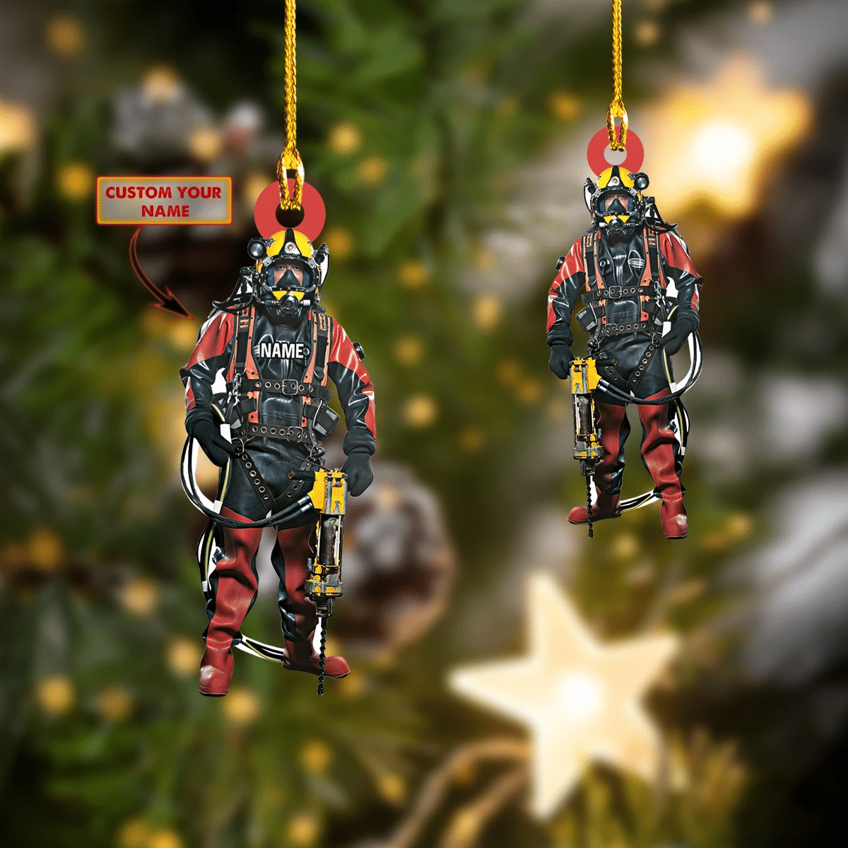 Scuba Diving Shaped Ornament 05 Tmarc tee