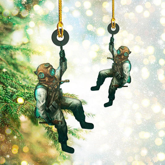 Scuba Diving Shaped Ornament Tmarc tee