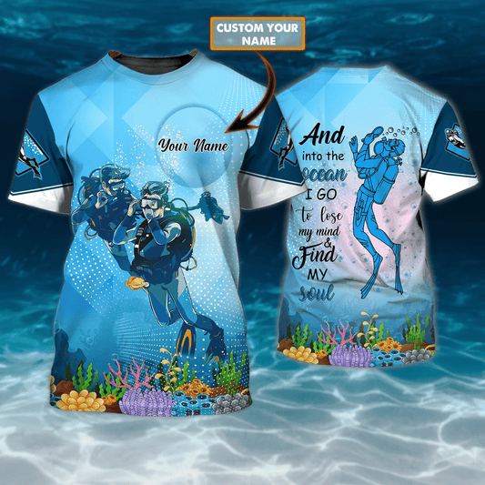 Scuba Diving 59 Personalized Tshirt Tmarc tee
