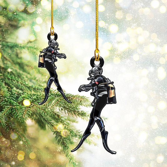 Scuba Diving Shaped Ornament Tmarc tee