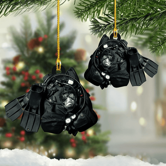 Scuba Diving Equipment Shaped Ornament Tmarc tee