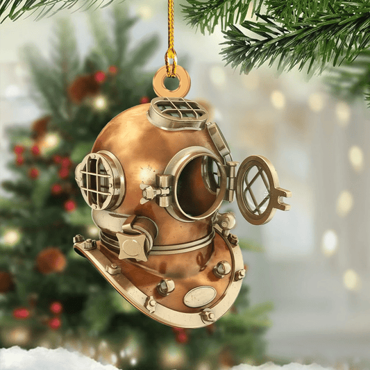 Scuba Diving Helmet Shaped Ornament Tmarc tee