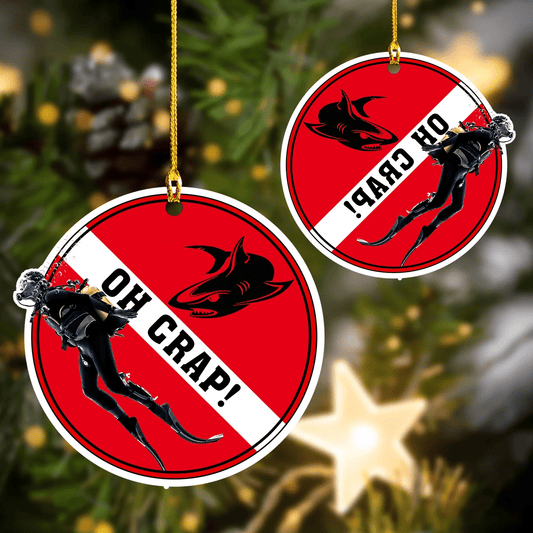 Scuba Diving Shaped Ornament 356 Tmarc tee