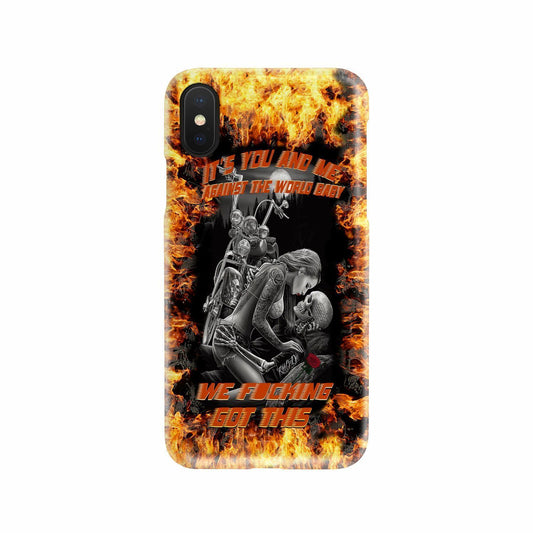 It's you and me against the world phone case-Phone Case-wc-fulfillment-iPhone X-Vibe Cosy™