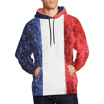 FRANCE FLAG ALL OVER PRINT Hoodie NNK 1305-Apparel-NNK-Hoodie-S-Vibe Cosy™