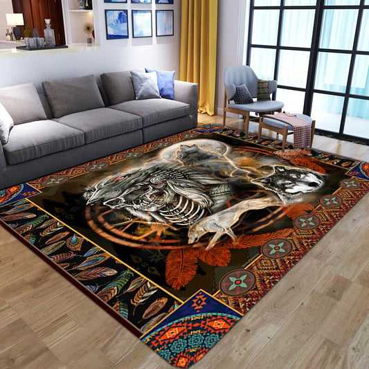 Native American 3D All Over Printed Rug