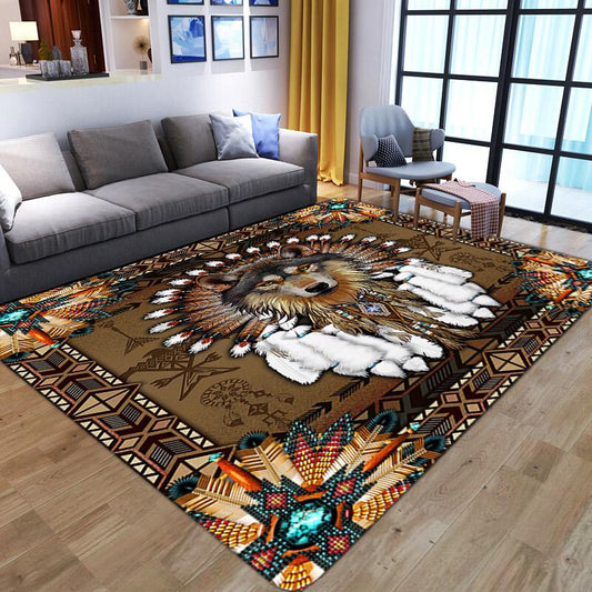 Native American 3D All Over Printed Rug