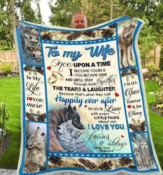 Wolf 3D All Over Printed Blanket