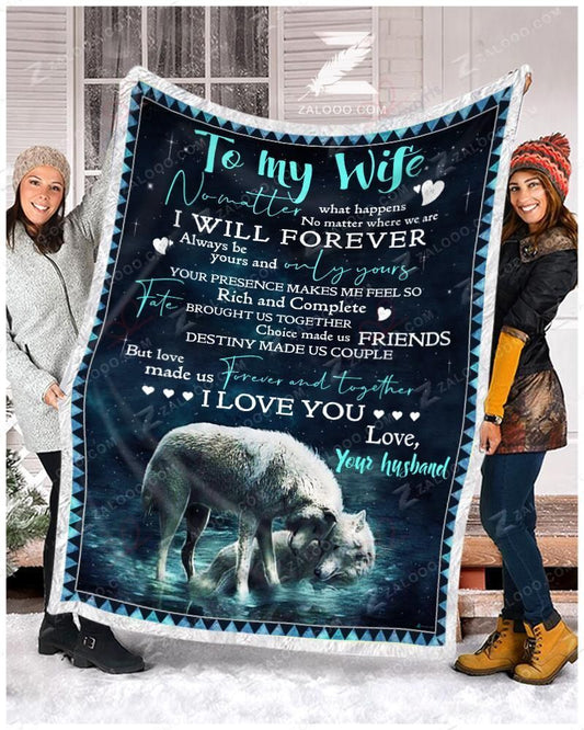Wolf 3D All Over Printed Blanket