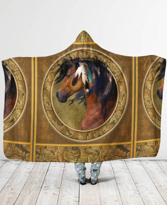 Native American Hooded Blanket