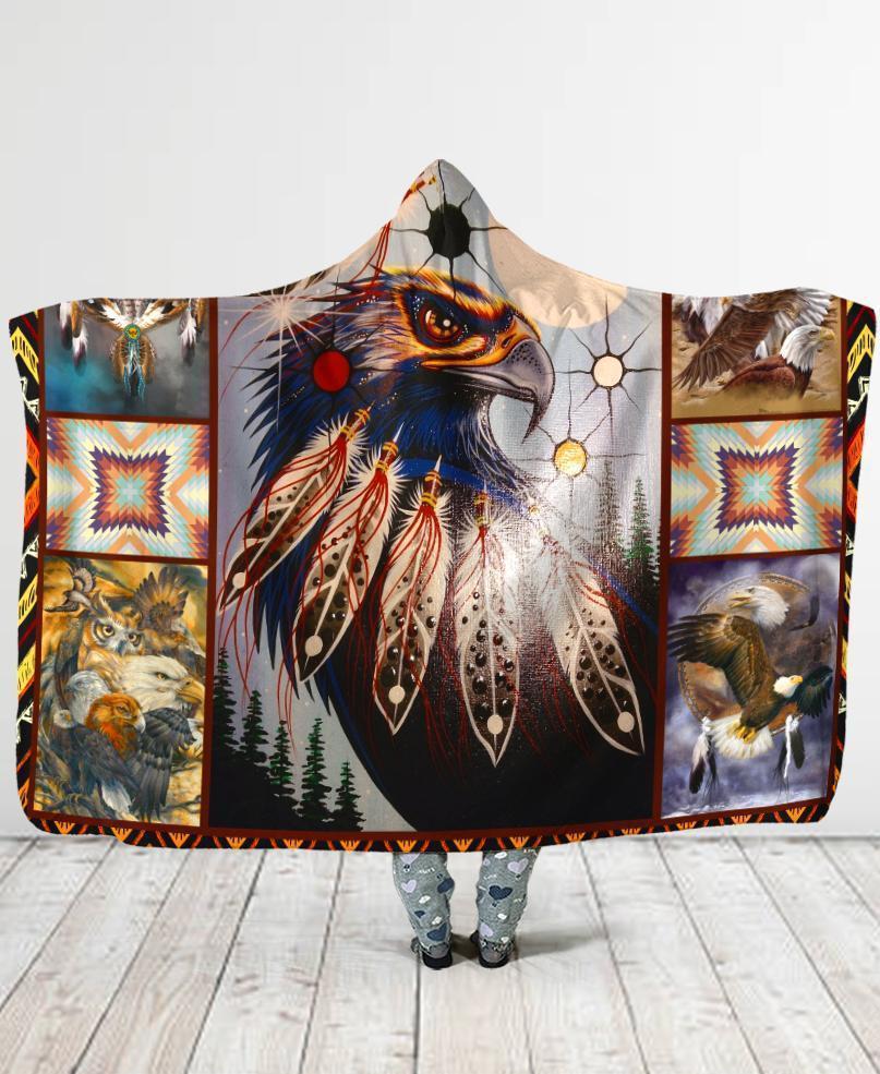 Native American Hooded Blanket