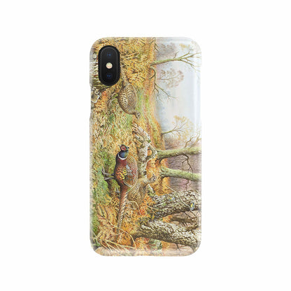 Phone Case - Pheasants With Autumn-Phone Case-HP Arts-iPhone X-Vibe Cosy™