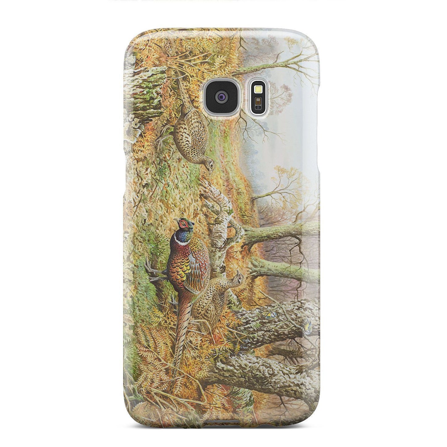 Phone Case - Pheasants With Autumn-Phone Case-HP Arts-Galaxy S7 Edge-Vibe Cosy™