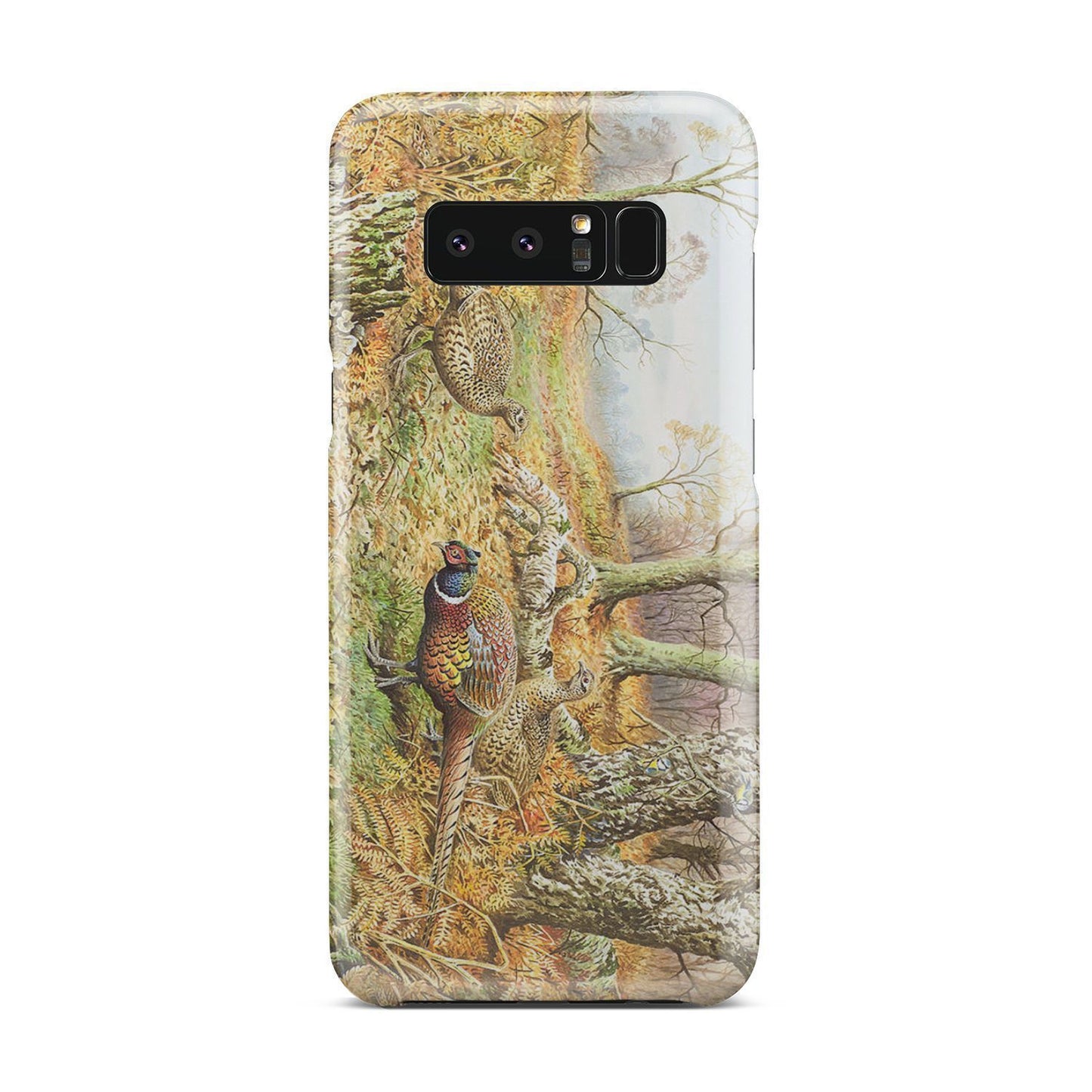 Phone Case - Pheasants With Autumn-Phone Case-HP Arts-Galaxy Note 8-Vibe Cosy™