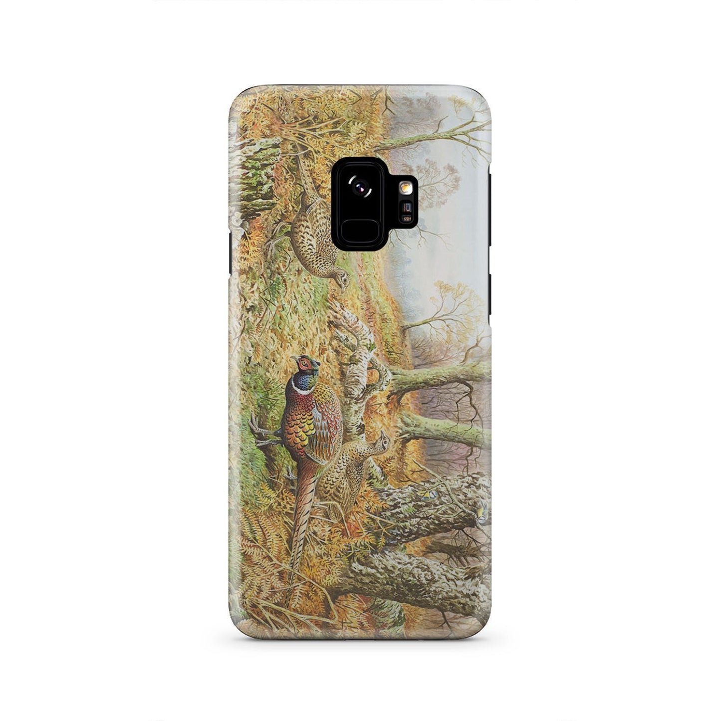 Phone Case - Pheasants With Autumn-Phone Case-HP Arts-Galaxy S9-Vibe Cosy™