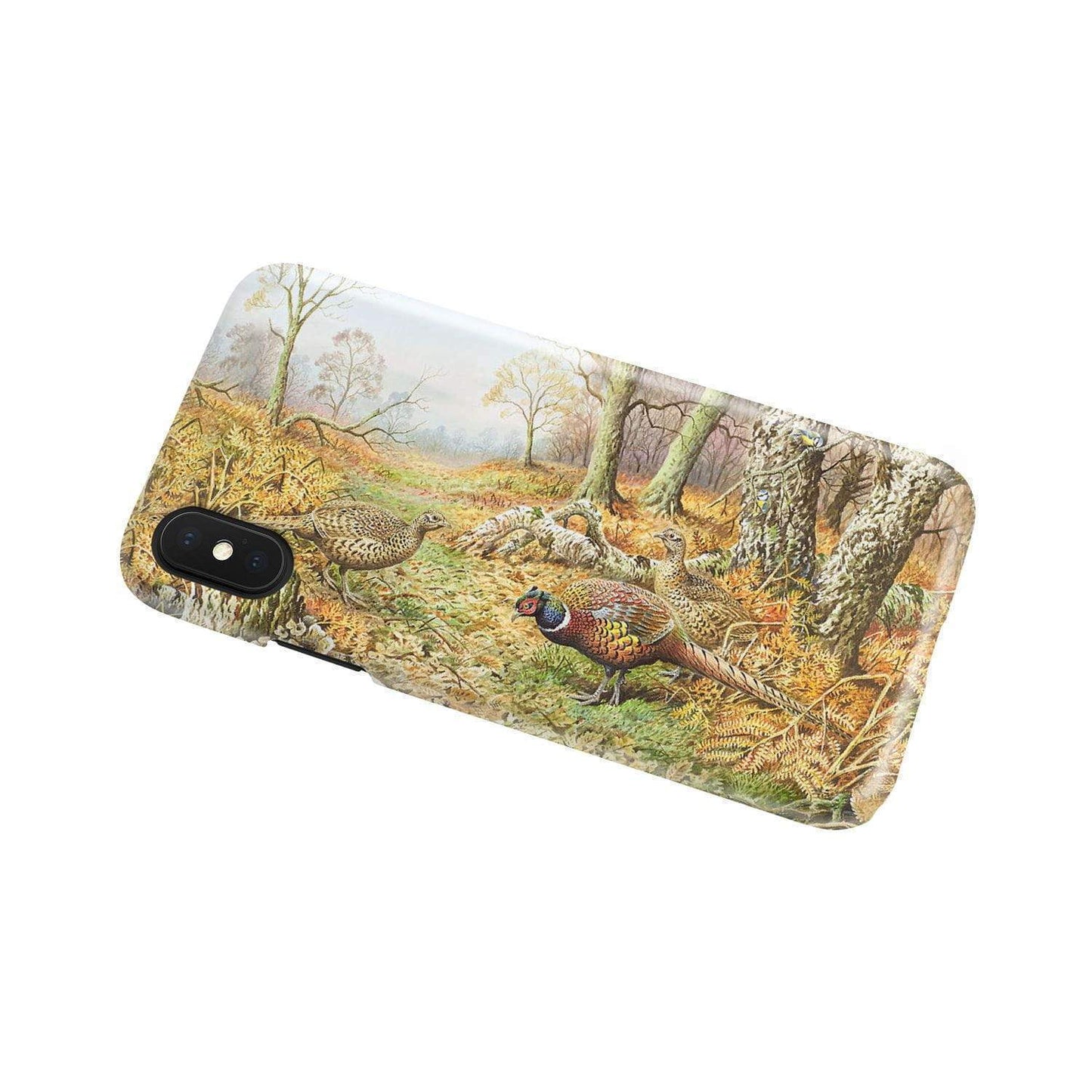 Phone Case - Pheasants With Autumn-Phone Case-HP Arts-iPhone X-Vibe Cosy™