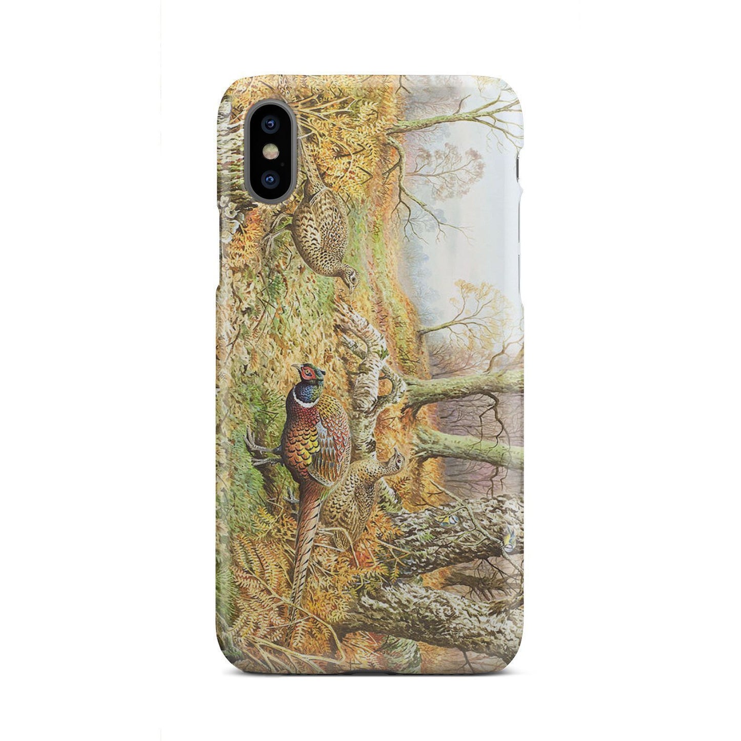 Phone Case - Pheasants With Autumn-Phone Case-HP Arts-iPhone X-Vibe Cosy™