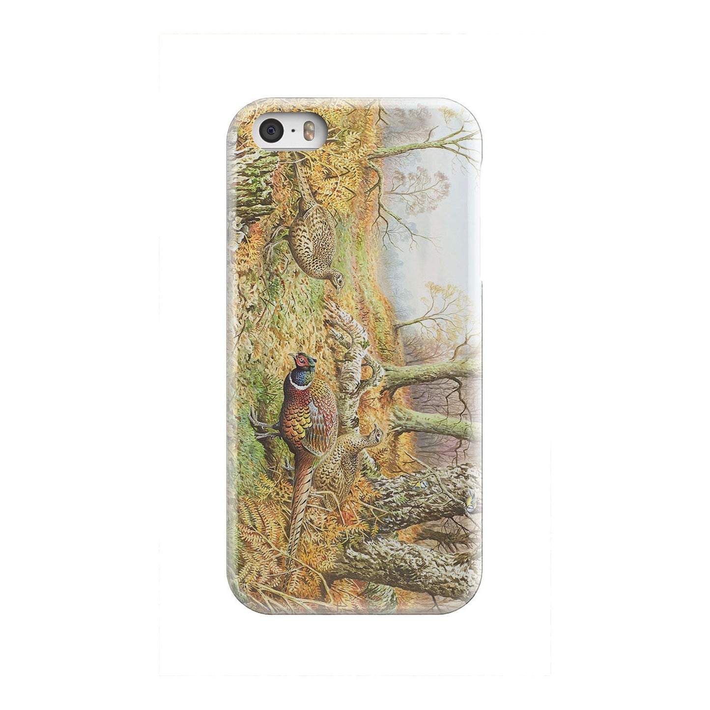 Phone Case - Pheasants With Autumn-Phone Case-HP Arts-iPhone SE-Vibe Cosy™