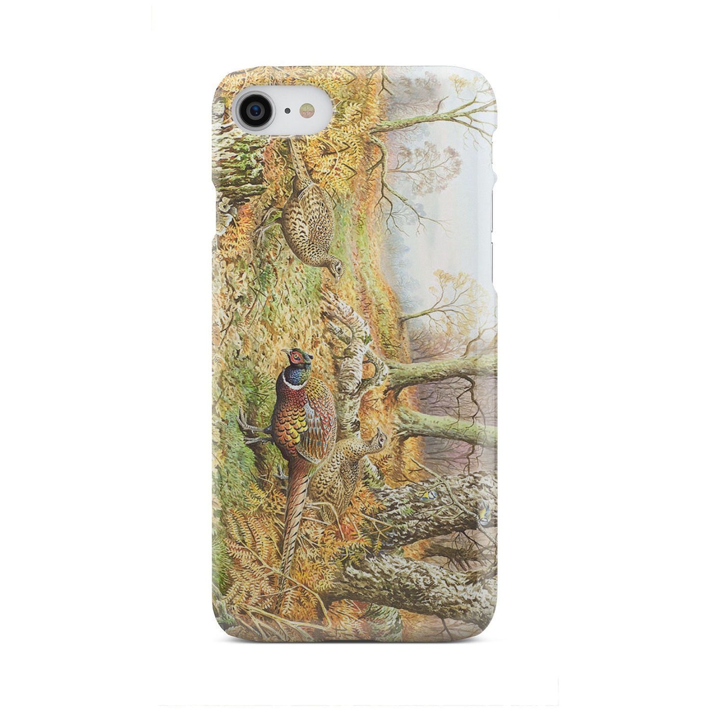 Phone Case - Pheasants With Autumn-Phone Case-HP Arts-iPhone 7-Vibe Cosy™