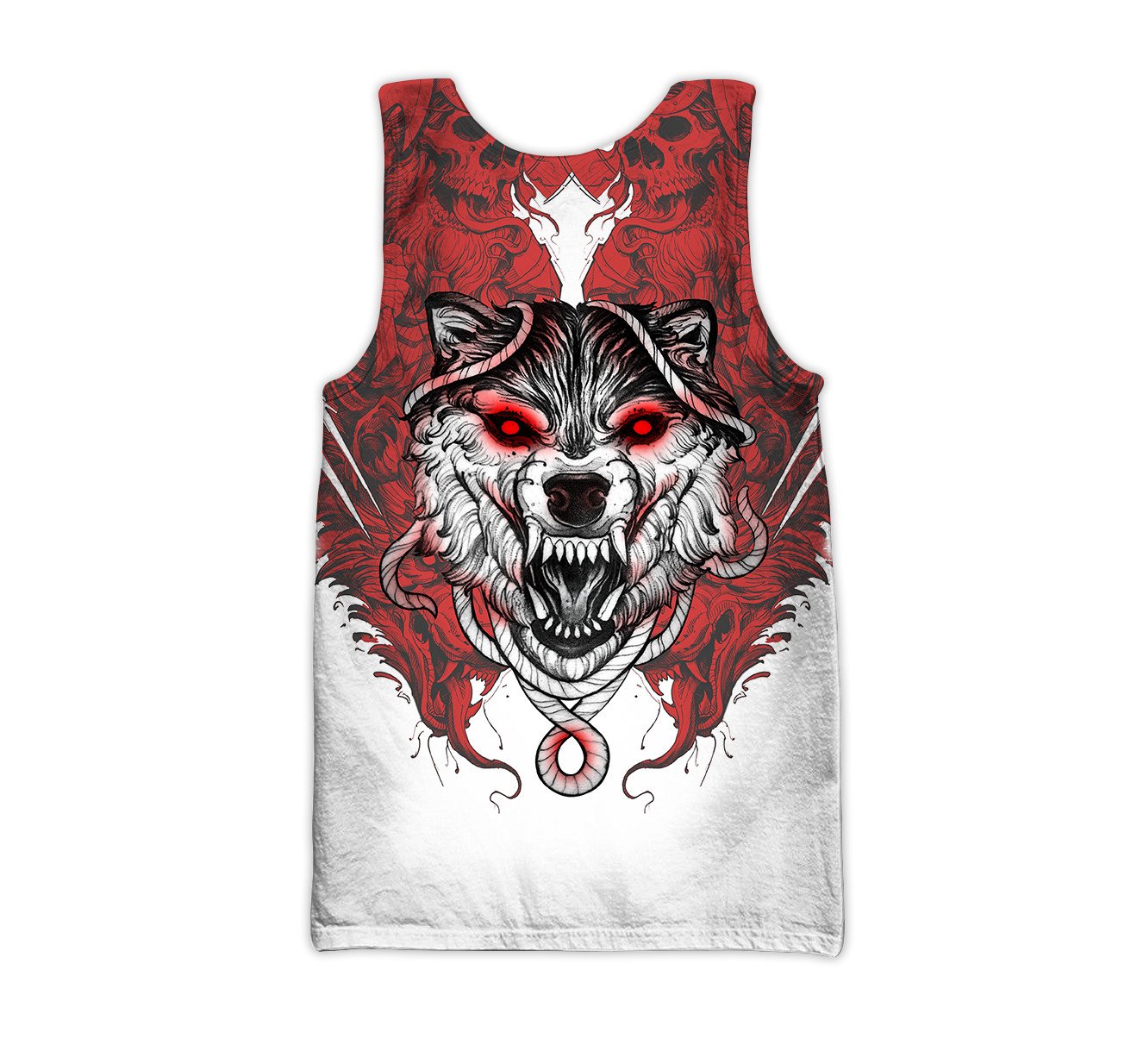 Wolf Tattoo 3D All Over Printed Unisex Shirt No 04
