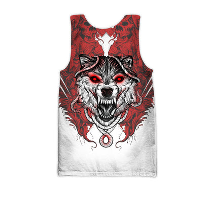 Wolf Tattoo 3D All Over Printed Unisex Shirt No 04