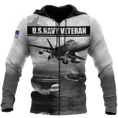 US Navy Veteran 3D All Over Printed Unisex Shirts