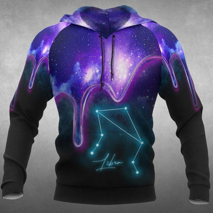 Libra Galaxy Hoodie NTH140863-Apparel-NTH-Hoodie-S-Vibe Cosy™