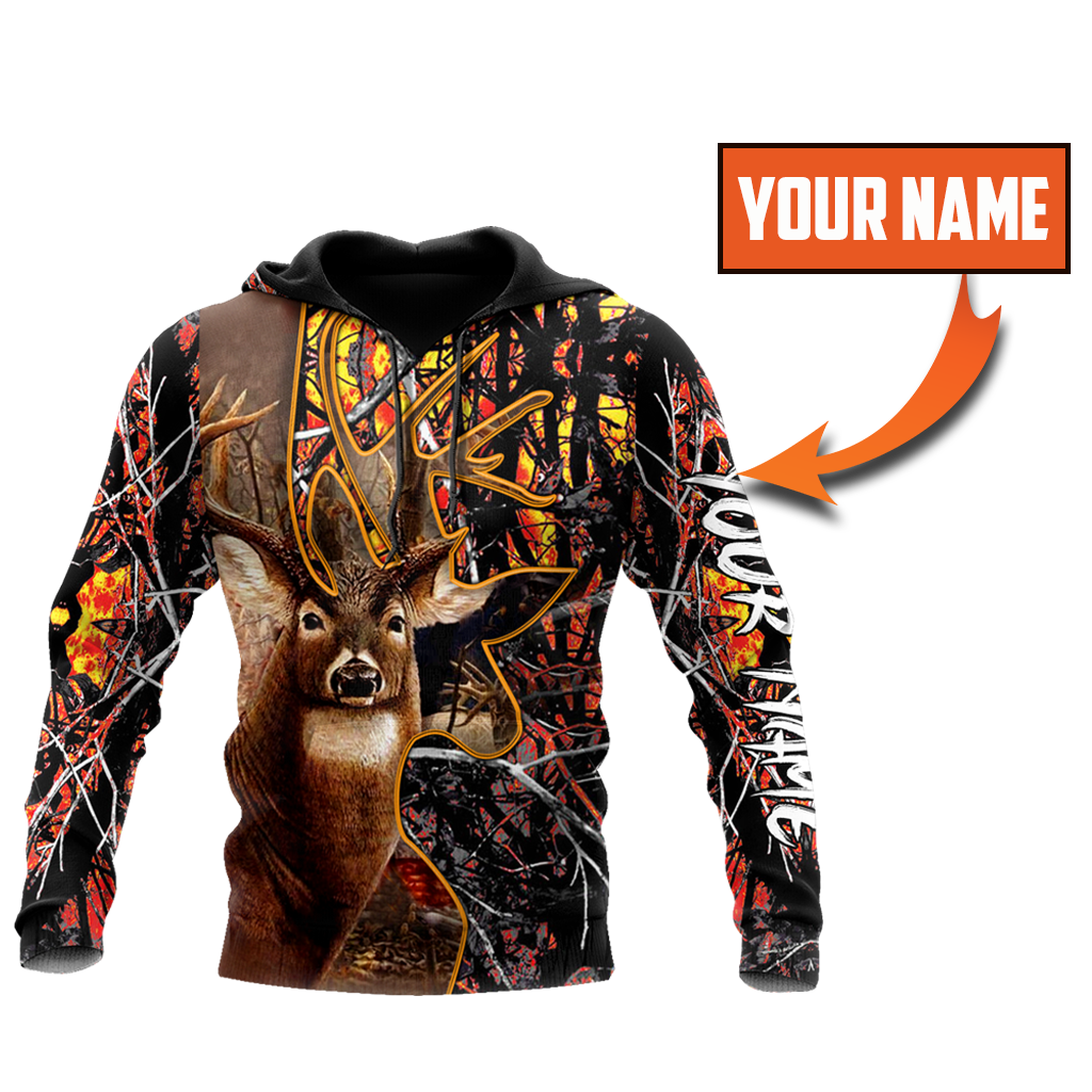 3D Hunting Deer Custom Name Unisex Shirts TNA10212005
