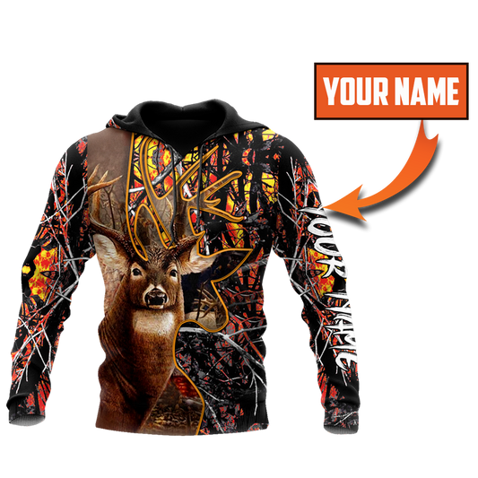 3D Hunting Deer Custom Name Unisex Shirts TNA10212005