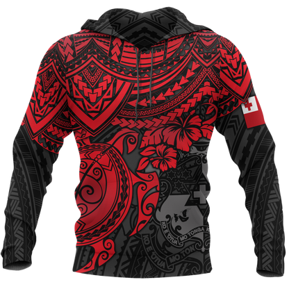 Tonga in My Heart Polynesian Tattoo Style 3D Printed Shirts TT0025-Apparel-TT-Hoodie-S-Vibe Cosy™